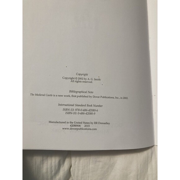 Medival Castles Dover History Adult Color Book - Picture 3 of 5